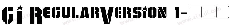 GI RegularVersion 1字体转换